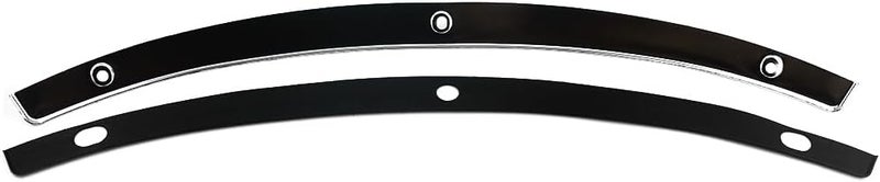 Twinyan Motorcycle Windshield Windscreen Trim Chrome Steel Thin Fairing Smooth for 2014-2023 Harley Electra Street Glide Touring Bike - Image 3